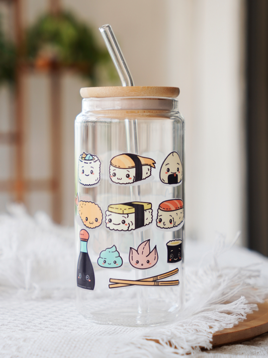 Assorted Sushi Glass Cup
