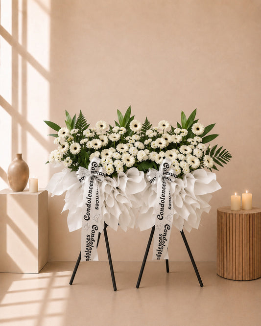 Funeral Condolences Flower Stand