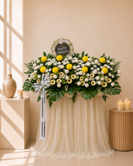 Hushed Tribute Condolences Flower Stand