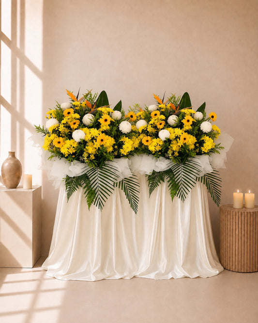 Peaceful Journey Condolences Flower Stand