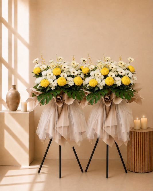 Twilight Blossom Condolences Flower Stand