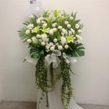 Peaceful Condolences Flower Stand
