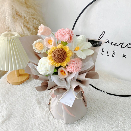 Knit Garden Crochet Flower Bouquet | Laurels & Leafz