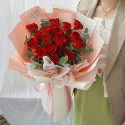 Ainsley Red Rose Bouquet