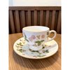 Wedgwood Wild Strawberry Bone China Leigh Cup & Saucer (Made in England) | Laurels & Leafz