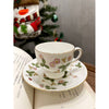 Wedgwood Wild Strawberry Bone China Leigh Cup & Saucer (Made in England) | Laurels & Leafz
