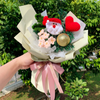 Santa Knitted Flower Bouquet | Laurels & Leafz