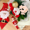 Santa Knitted Flower Bouquet | Laurels & Leafz