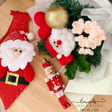 Santa Knitted Flower Bouquet