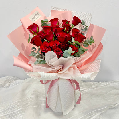 Ainsley Red Rose Bouquet