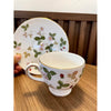 Wedgwood Wild Strawberry Bone China Leigh Cup & Saucer (Made in England) | Laurels & Leafz