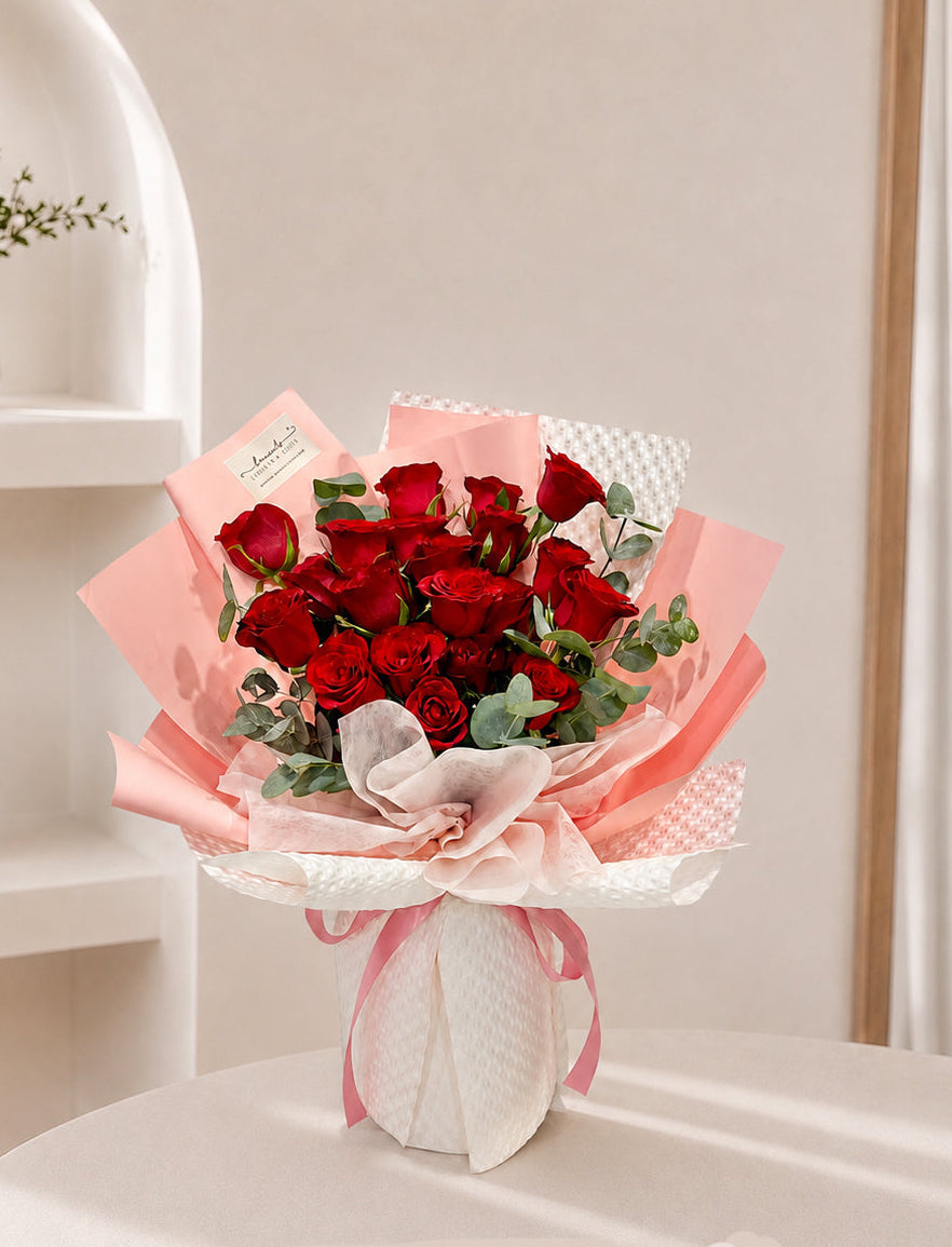 Ainsley Red Rose Bouquet