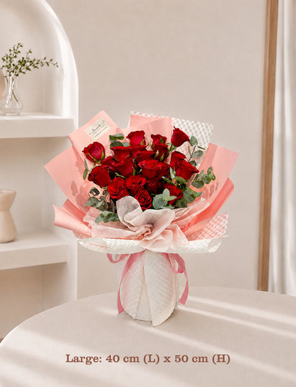 Ainsley Red Rose Bouquet