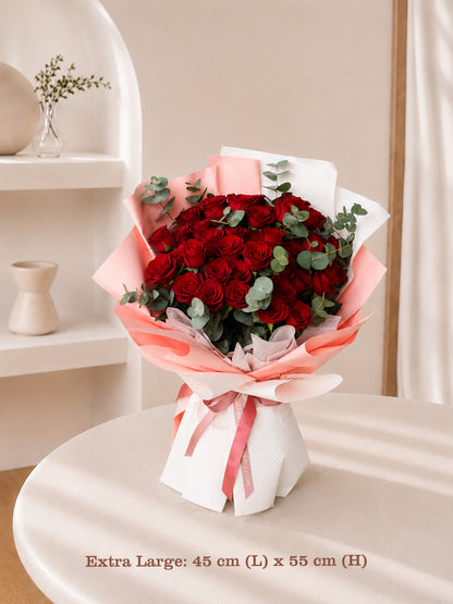 Ainsley Red Rose Bouquet
