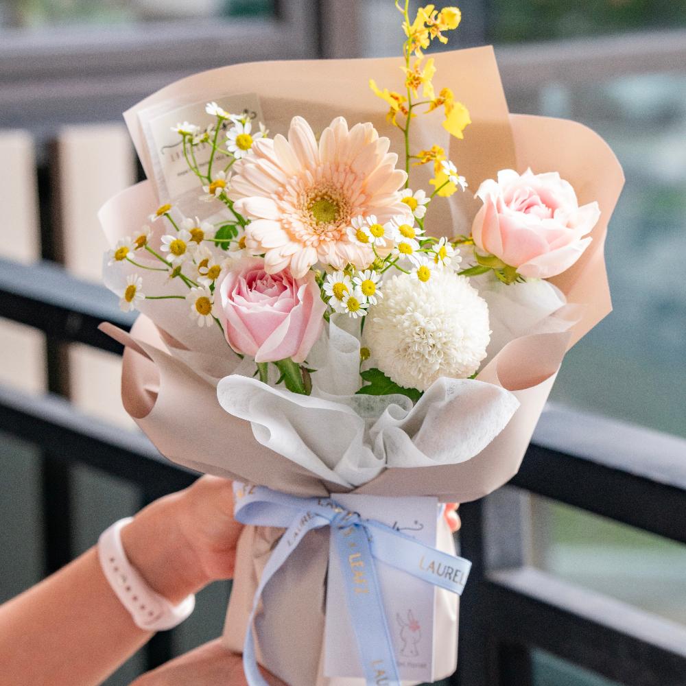 Graceful Elegance Flower Bouquet Laurels & Leafz