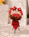 Balloon Cat Opening Flower Stand