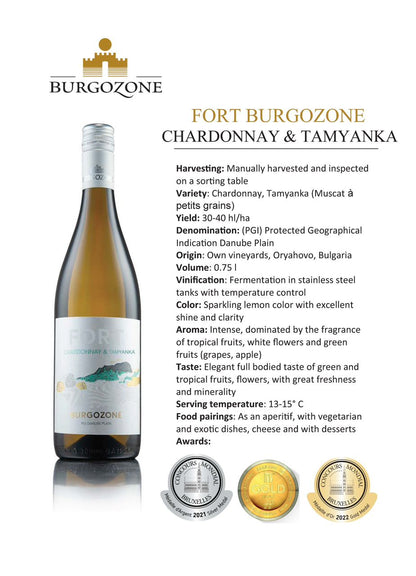 Fort Burgozone Chardonnay & Tamyanka 750ML