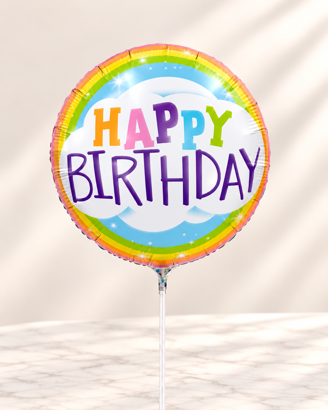 Cheerful Birthday 18 inch Foil Balloon (ADD-ON)