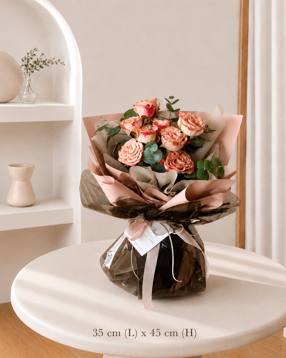 Eva Cappuccino Rose Bouquet