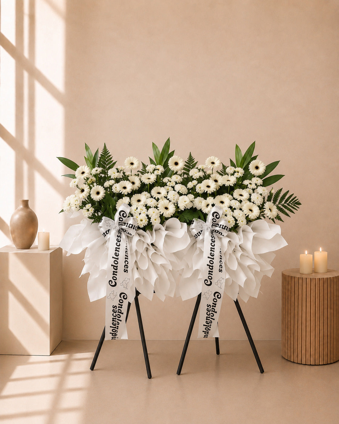 Funeral Condolences Flower Stand