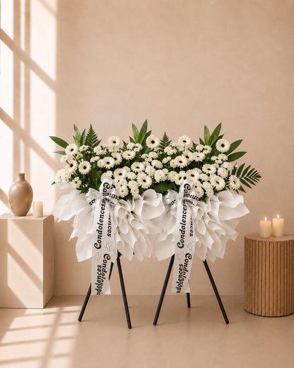 Funeral Condolences Flower Stand