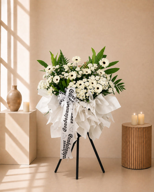 Funeral Condolences Flower Stand