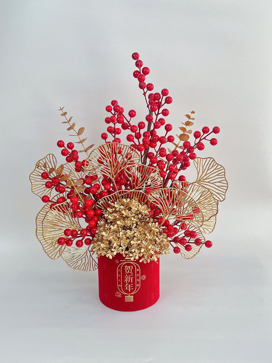 2024 CNY Flowers & Gifts - Golden Dragon Chinese New Year Flower Box | LnL Florist