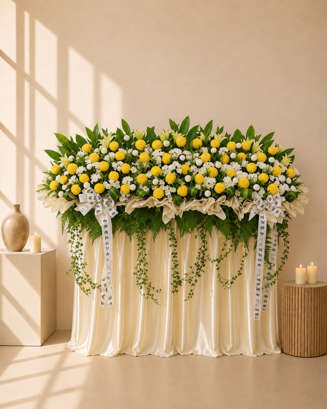 Grand Farewell Condolences Flower Stand