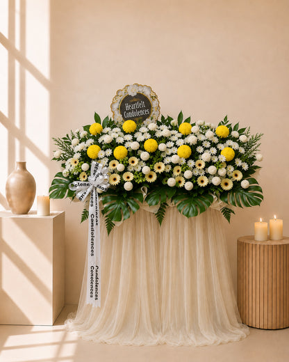 Hushed Tribute Condolences Flower Stand