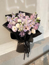 Noir Fleur | Pastel Purple Rose Bouquet with Lilies