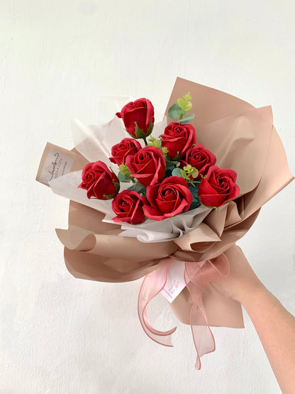Gabriella Red Soap Rose Bouquet