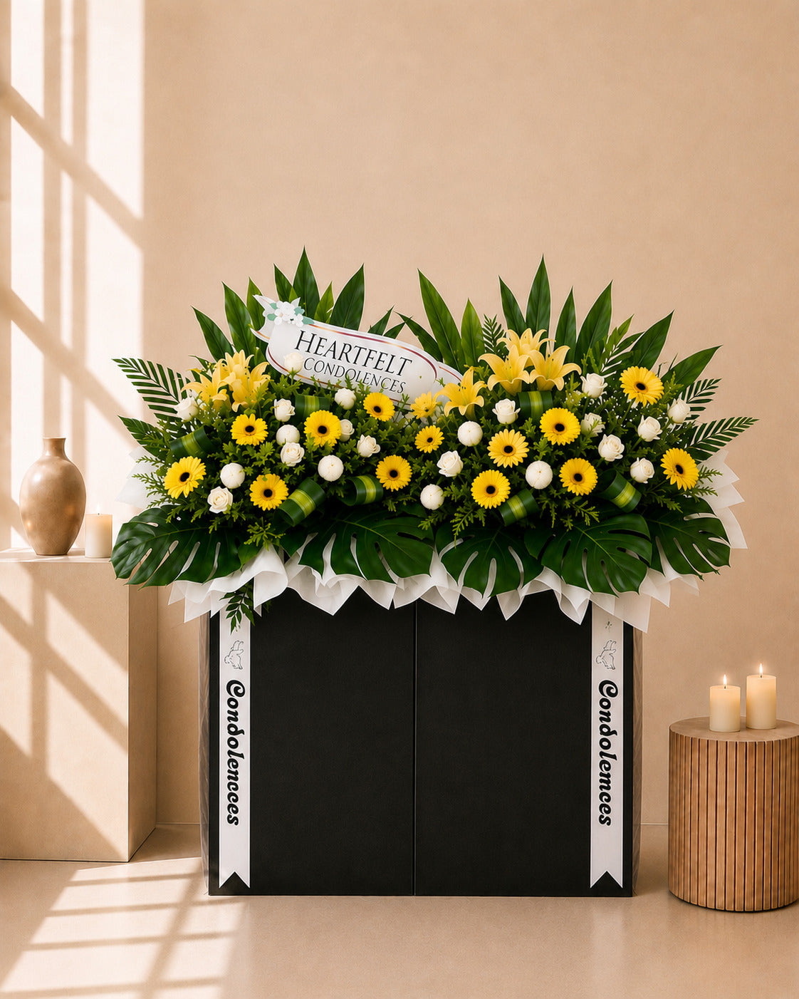 In Loving Honor Condolences Flower Stand