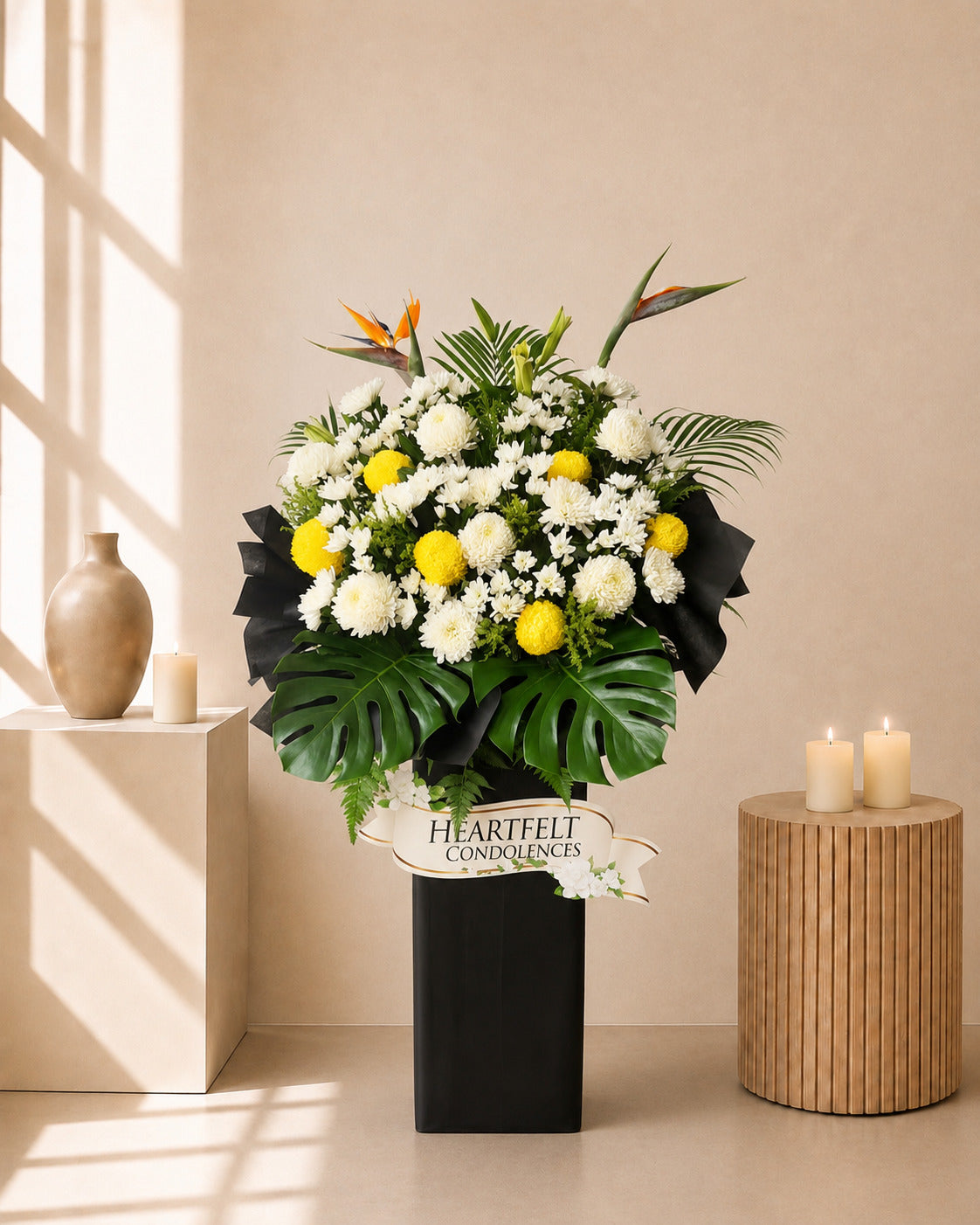 In Reverence Condolences Flower Stand