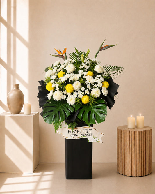 In Reverence Condolences Flower Stand