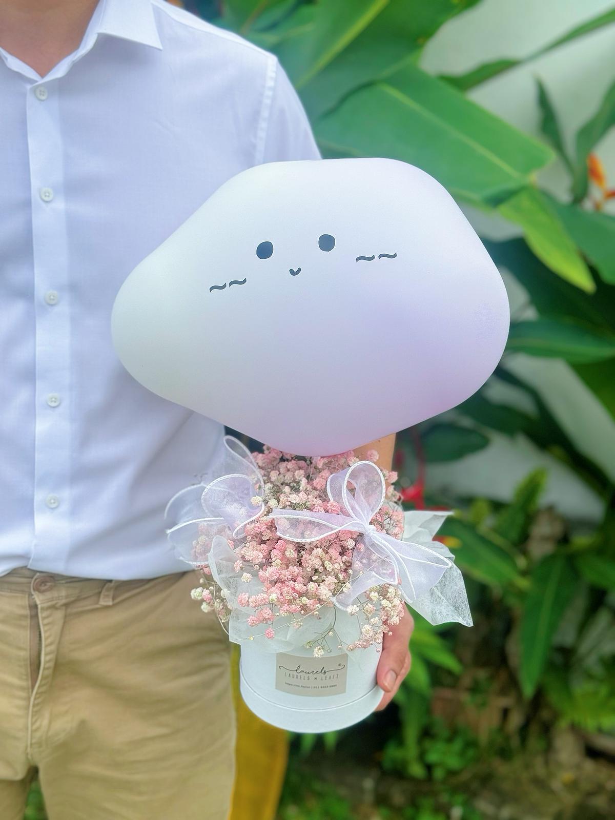 Valentine's Day Special Promotion - Little Cloud Baby Breath Balloon Flower Box | LnL Florist