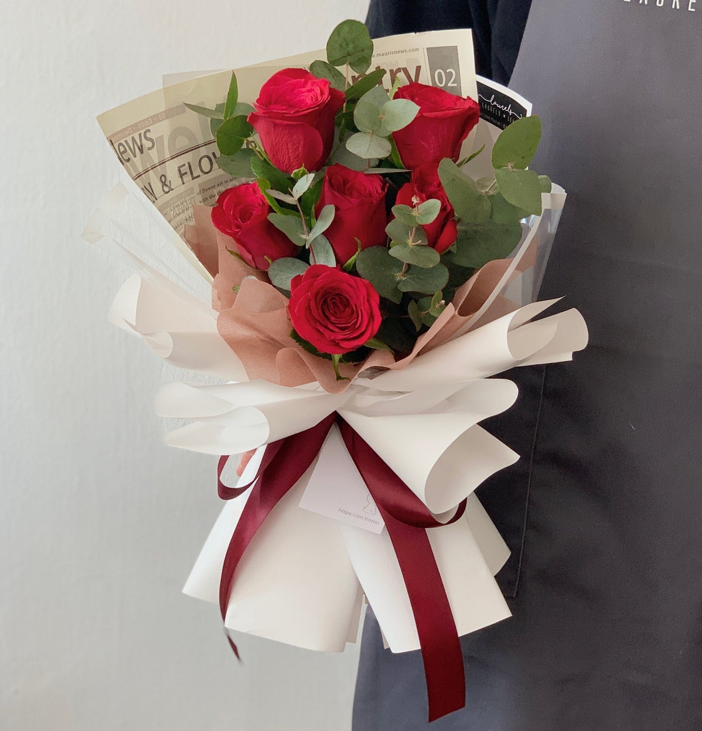 Valentine's Day Special Promotion - Lovely Six Rose Bouquet | LnL Florist