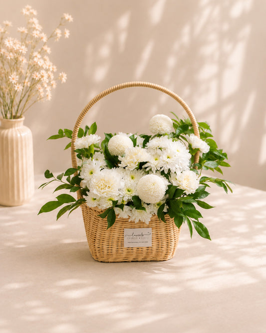 Mosswood Haven Condolences Flower Basket