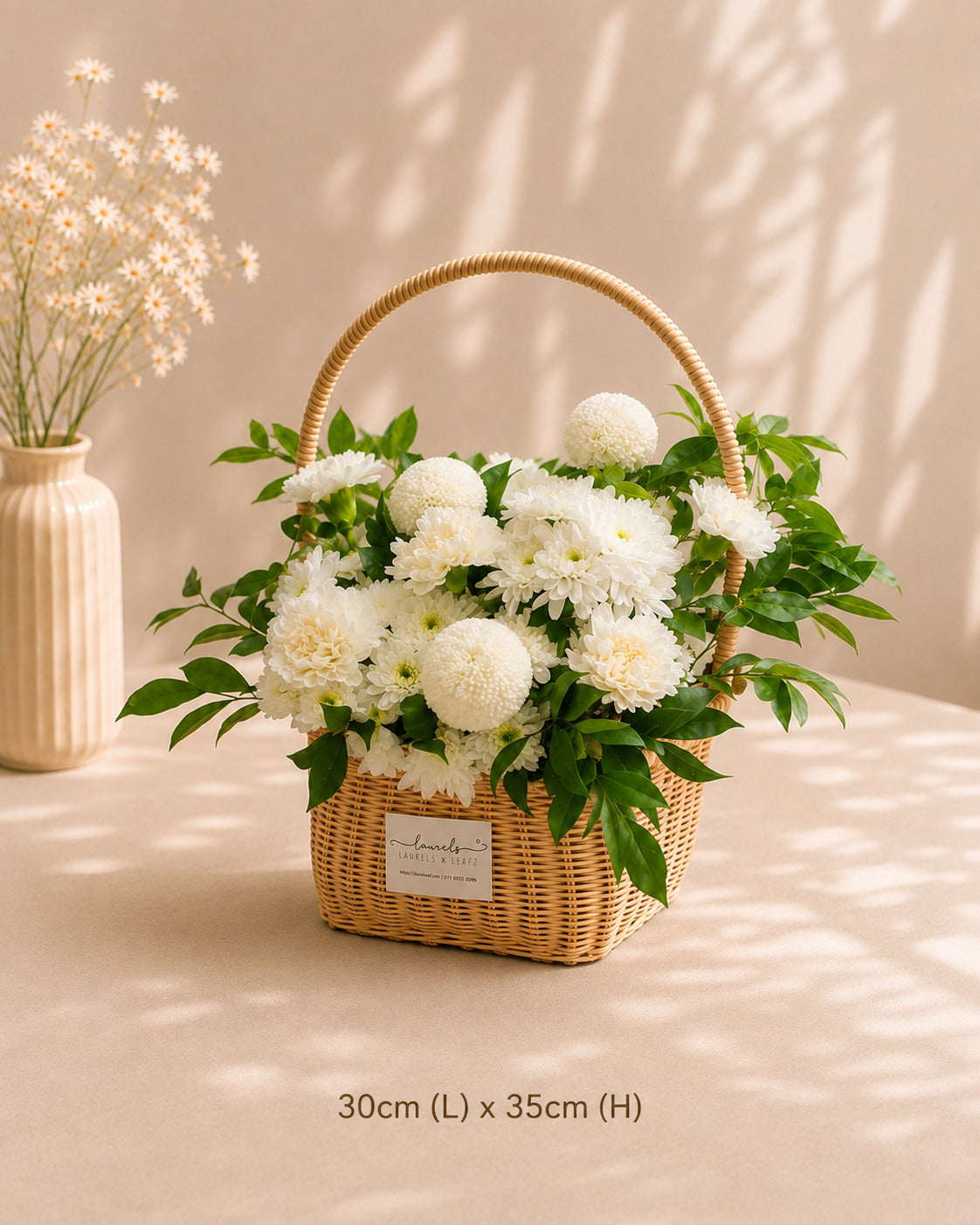 Mosswood Haven Condolences Flower Basket
