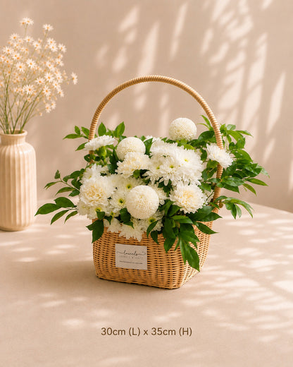 Mosswood Haven Condolences Flower Basket