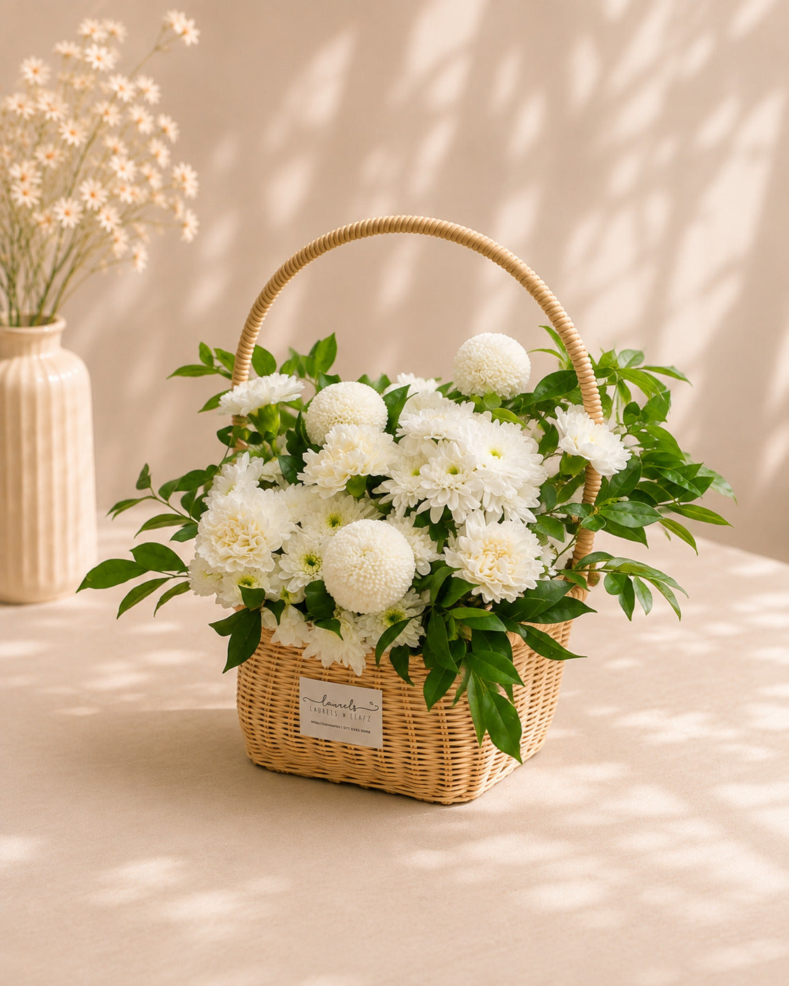 Mosswood Haven Condolences Flower Basket