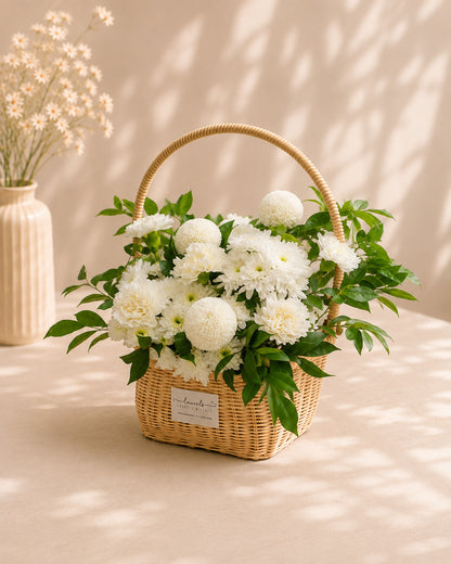 Mosswood Haven Condolences Flower Basket