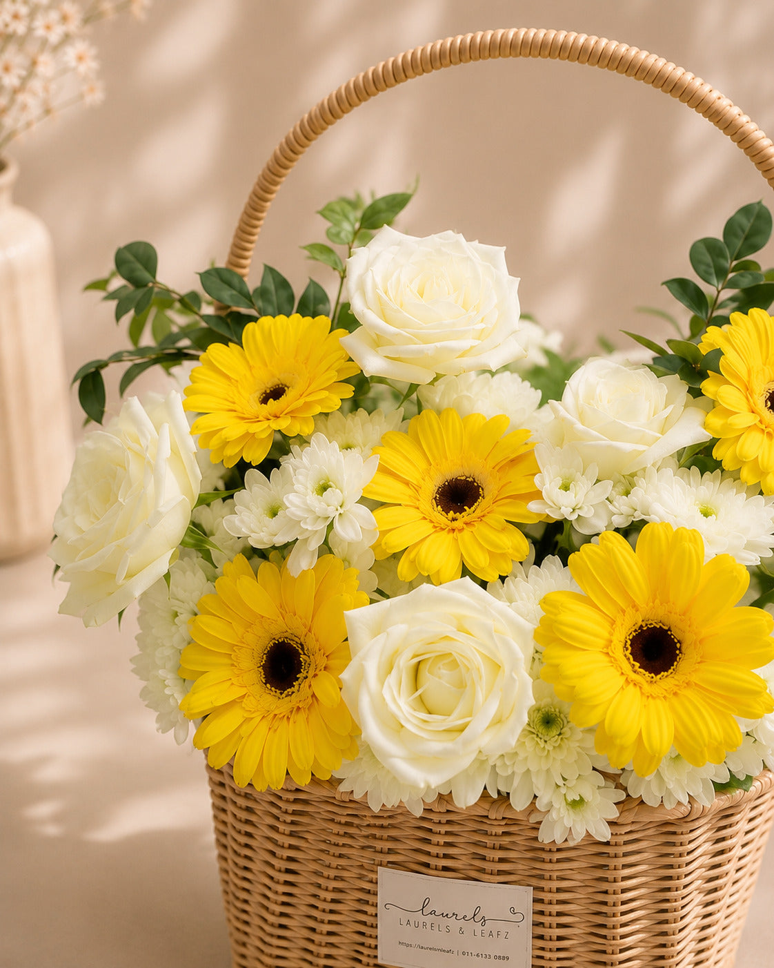 Serenity Grove Condolences Flower Basket