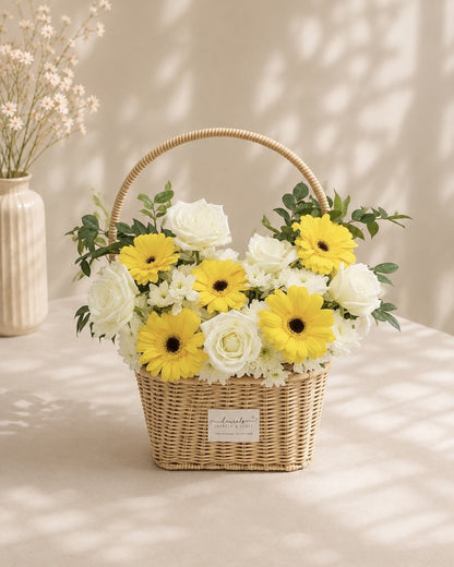Serenity Grove Condolences Flower Basket