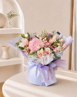 Skylar Hydrangeas Rose Luxury Bouquet