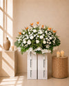 Solemn Solace Condolences Flower Stand