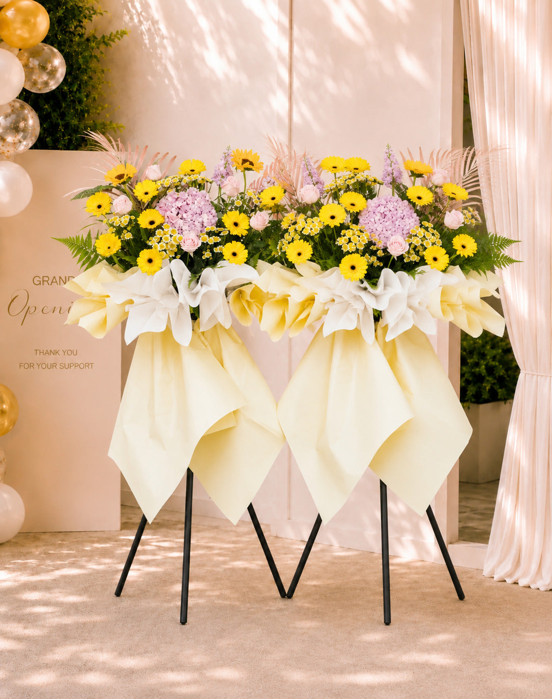 The Grand Start Grand Opening Flower Stand