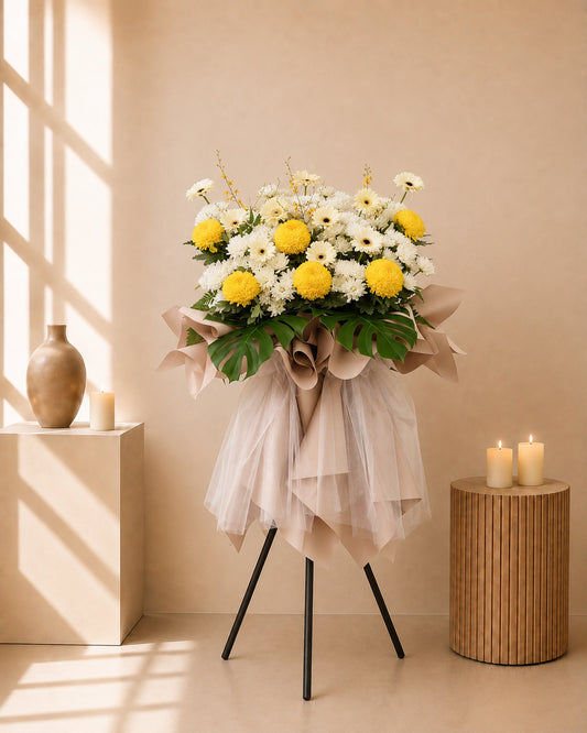 Twilight Blossom Condolences Flower Stand