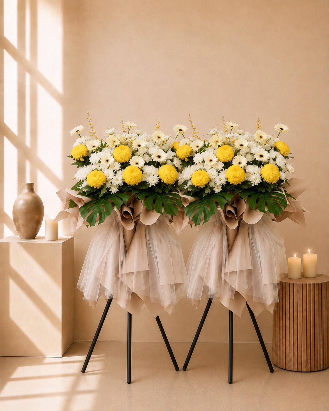 Twilight Blossom Condolences Flower Stand