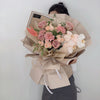 Wright Cappuccino Rose Bouquet - Elegance harmony, cappuccino roses light pink, romantic sophisticated gift KL Johor Bahru