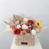 Olivia Soap Flower Basket - Elegant luxury arrangement, premium imported soap flowers basket, home décor long-lasting gift KL Johor